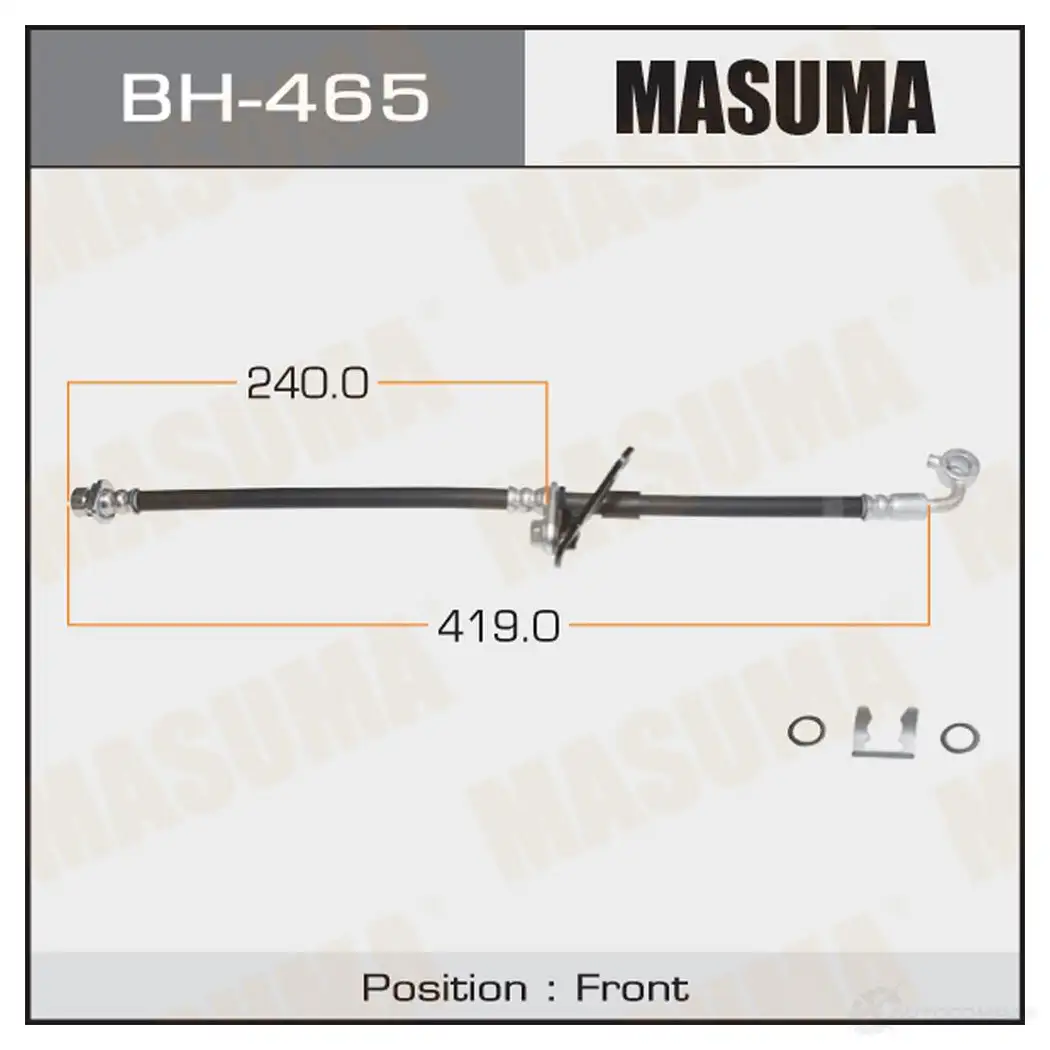 Шланг тормозной MASUMA 1422880560 A5 OEH1 BH-465 изображение 0