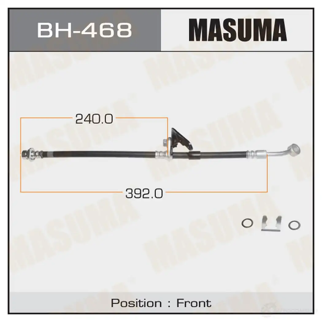 Шланг тормозной MASUMA 1422880035 BH-468 F3H L553 изображение 0