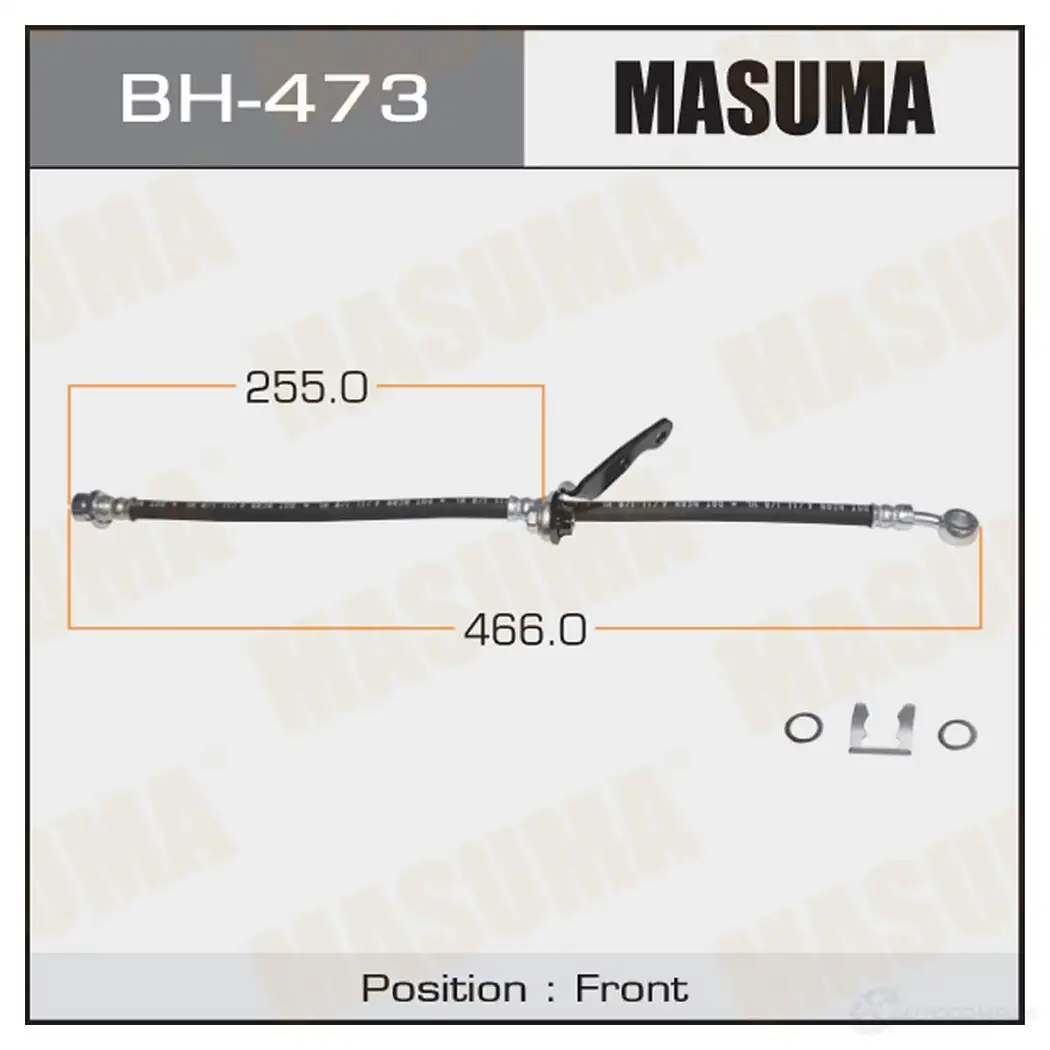 Шланг тормозной MASUMA BH-473 1422880030 L1E4W T изображение 0