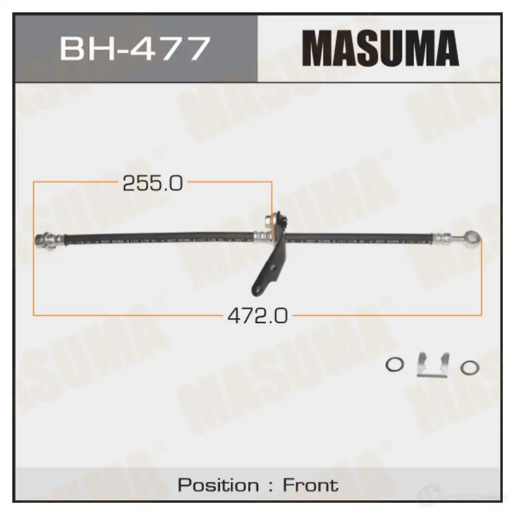 Шланг тормозной MASUMA K BHOSTW BH-477 1422880027