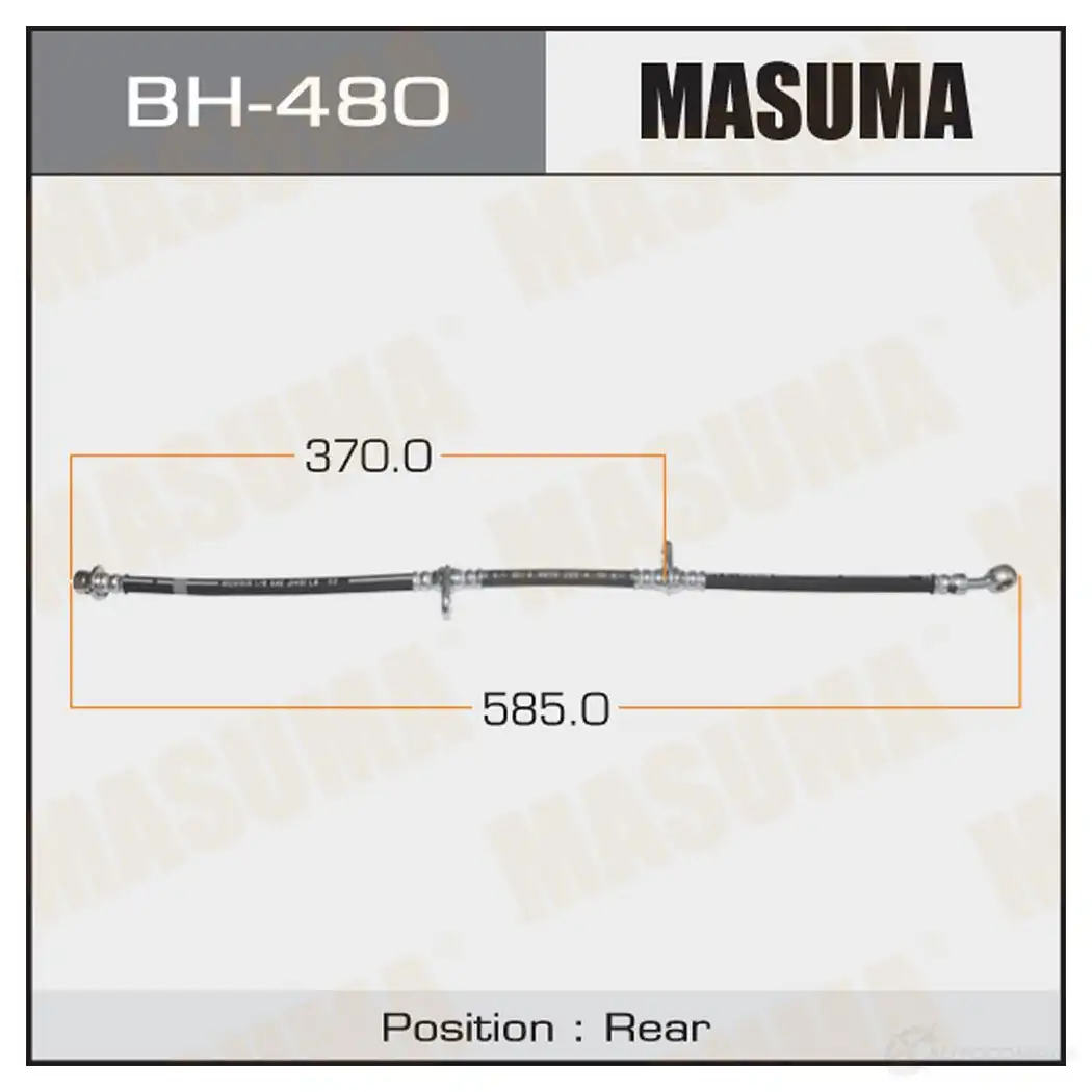 Шланг тормозной MASUMA BH-480 W3ZOCO 6 1422880025 изображение 0