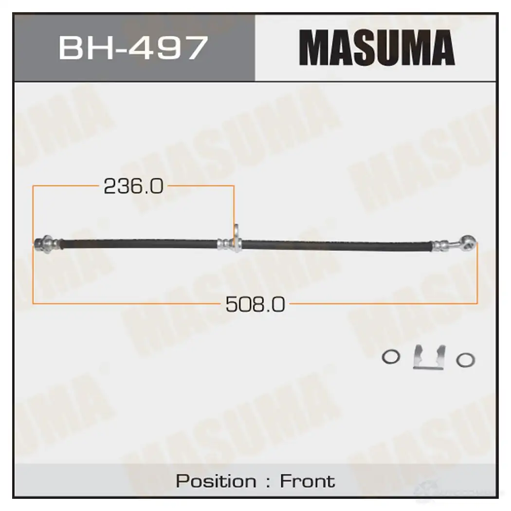 Шланг тормозной MASUMA E19 YFY BH-497 1422880050 изображение 0