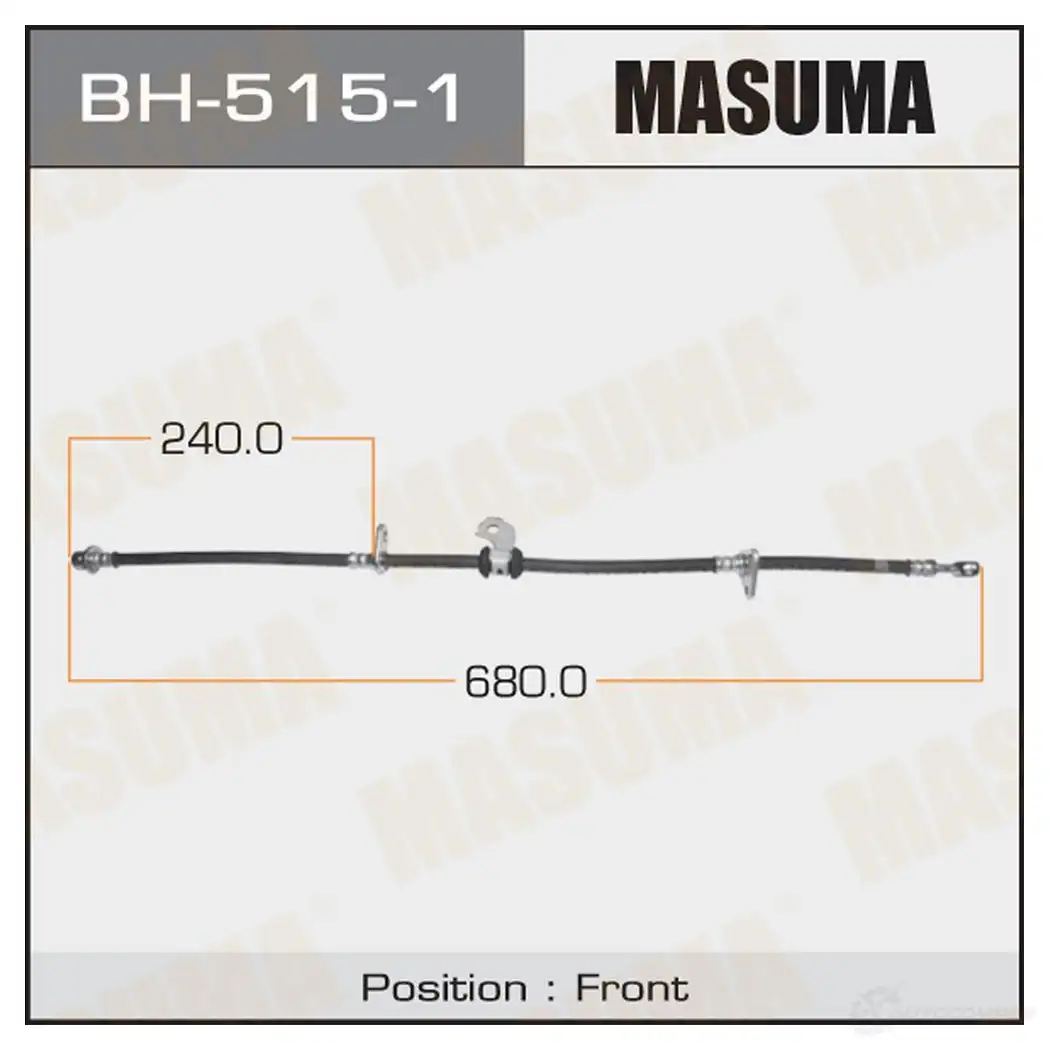 Шланг тормозной MASUMA J3IJ 80L BH-515-1 1422880066 изображение 0