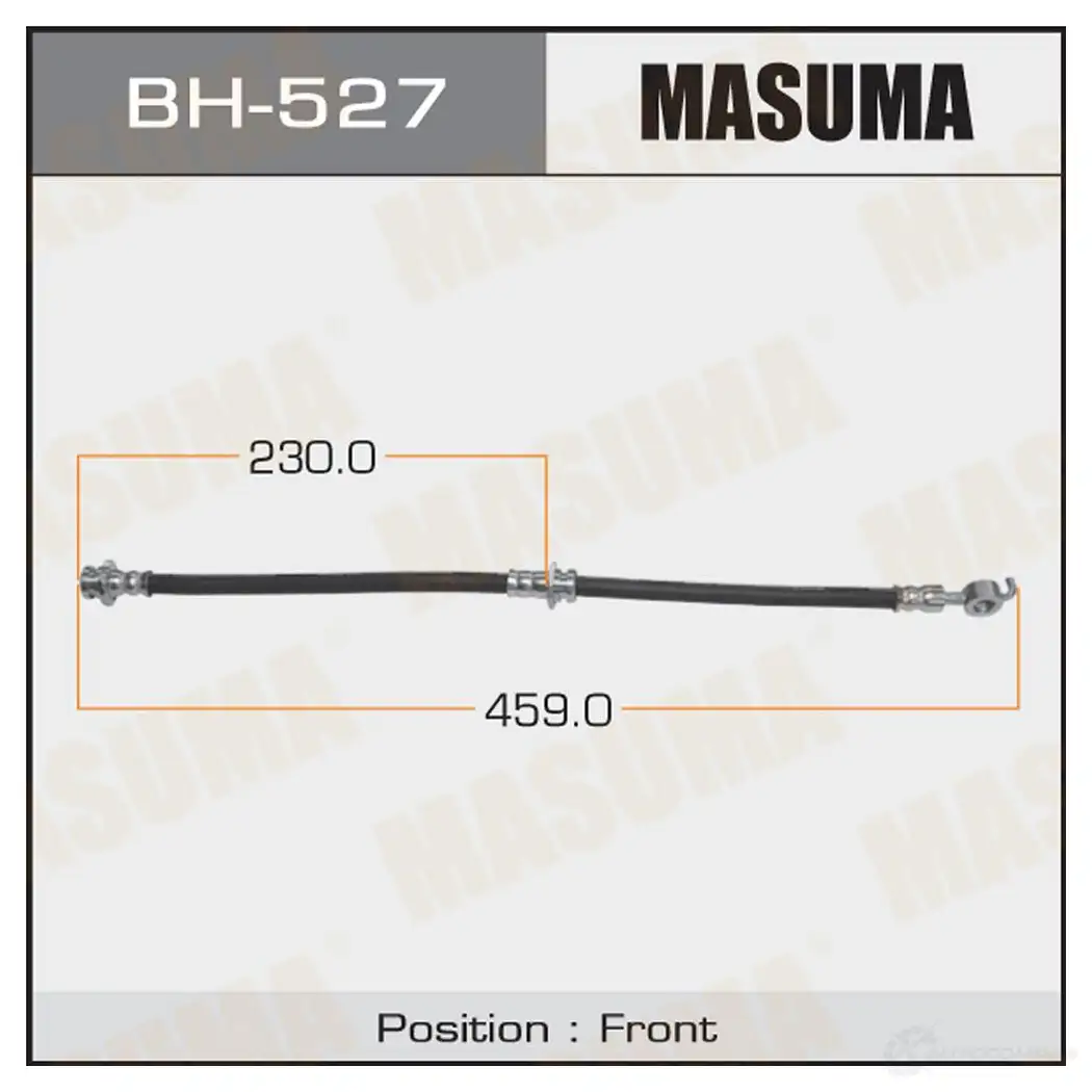 Шланг тормозной MASUMA O PY23D BH-527 1422880569