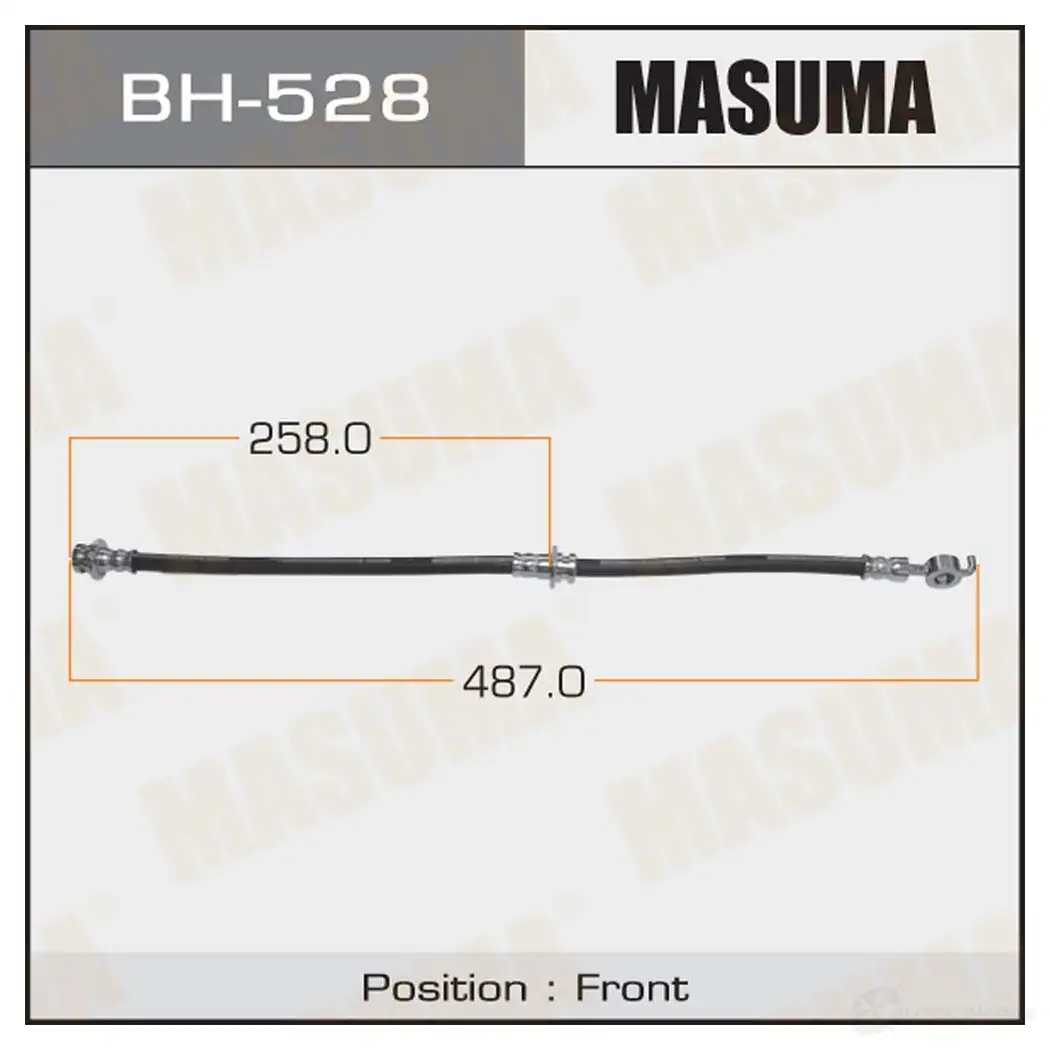 Шланг тормозной MASUMA 1422880568 YSE TM BH-528 изображение 0