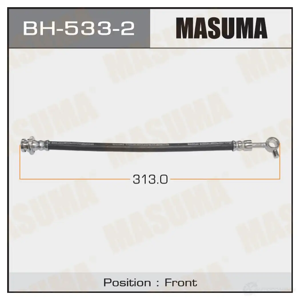 Шланг тормозной MASUMA BH-533-2 1422879272 RWVPPU 3 изображение 0