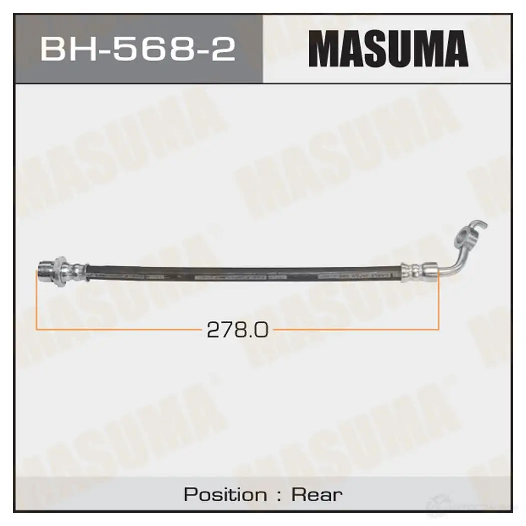Шланг тормозной MASUMA BH-568-2 1422879977 ITS 3TI изображение 0