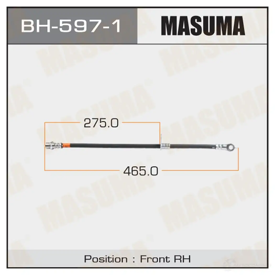 Шланг тормозной MASUMA BH-597-1 0 SDNP 1422879811 изображение 0