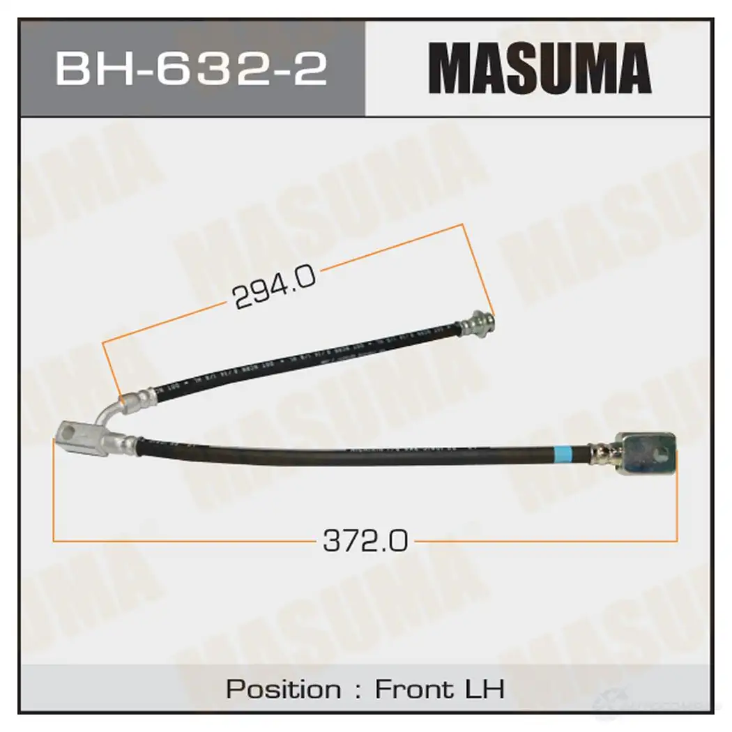 Шланг тормозной MASUMA BH-632-2 BOK HVHT 1422880438 изображение 0