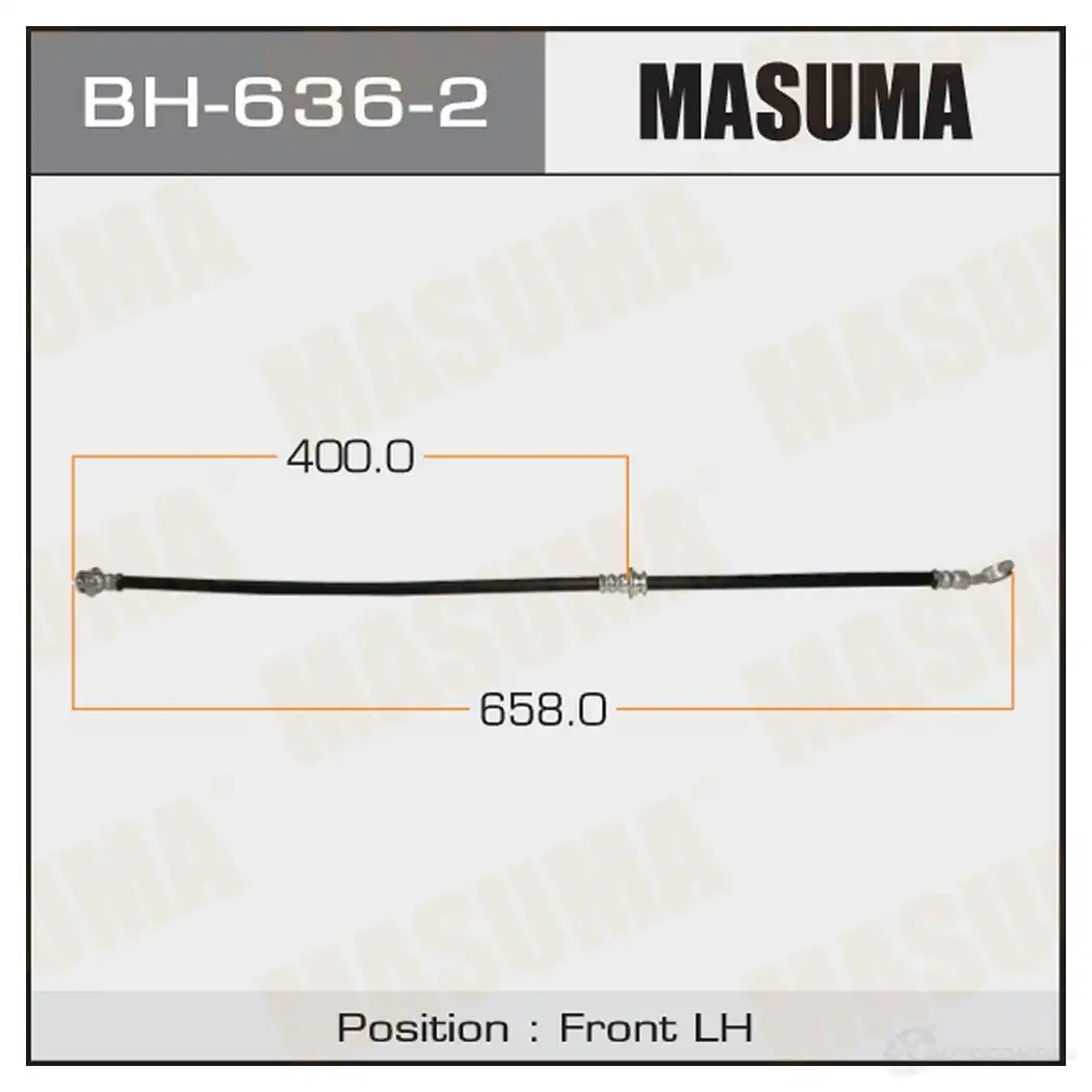Шланг тормозной MASUMA SE2H M0W BH-636-2 1422879827 изображение 0
