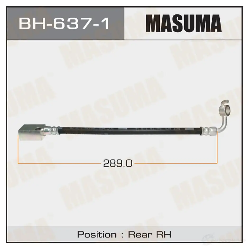 Шланг тормозной MASUMA BH-637-1 OGWM4 6 1422879826 изображение 0