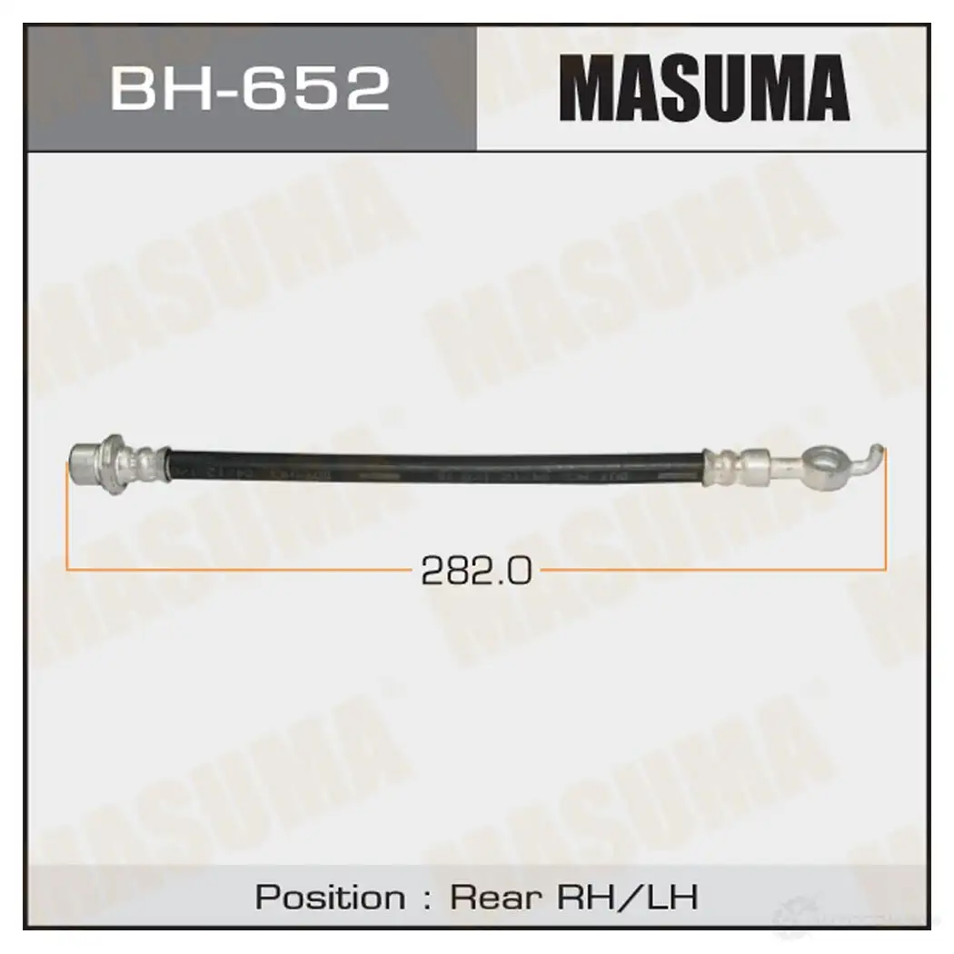 Шланг тормозной MASUMA 1422879841 BH-652 MTC DJ изображение 0