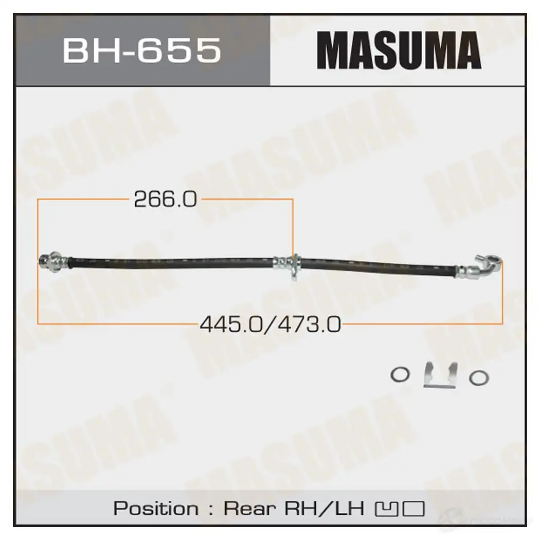 Шланг тормозной MASUMA BH-655 1422879956 F VEOISM изображение 0