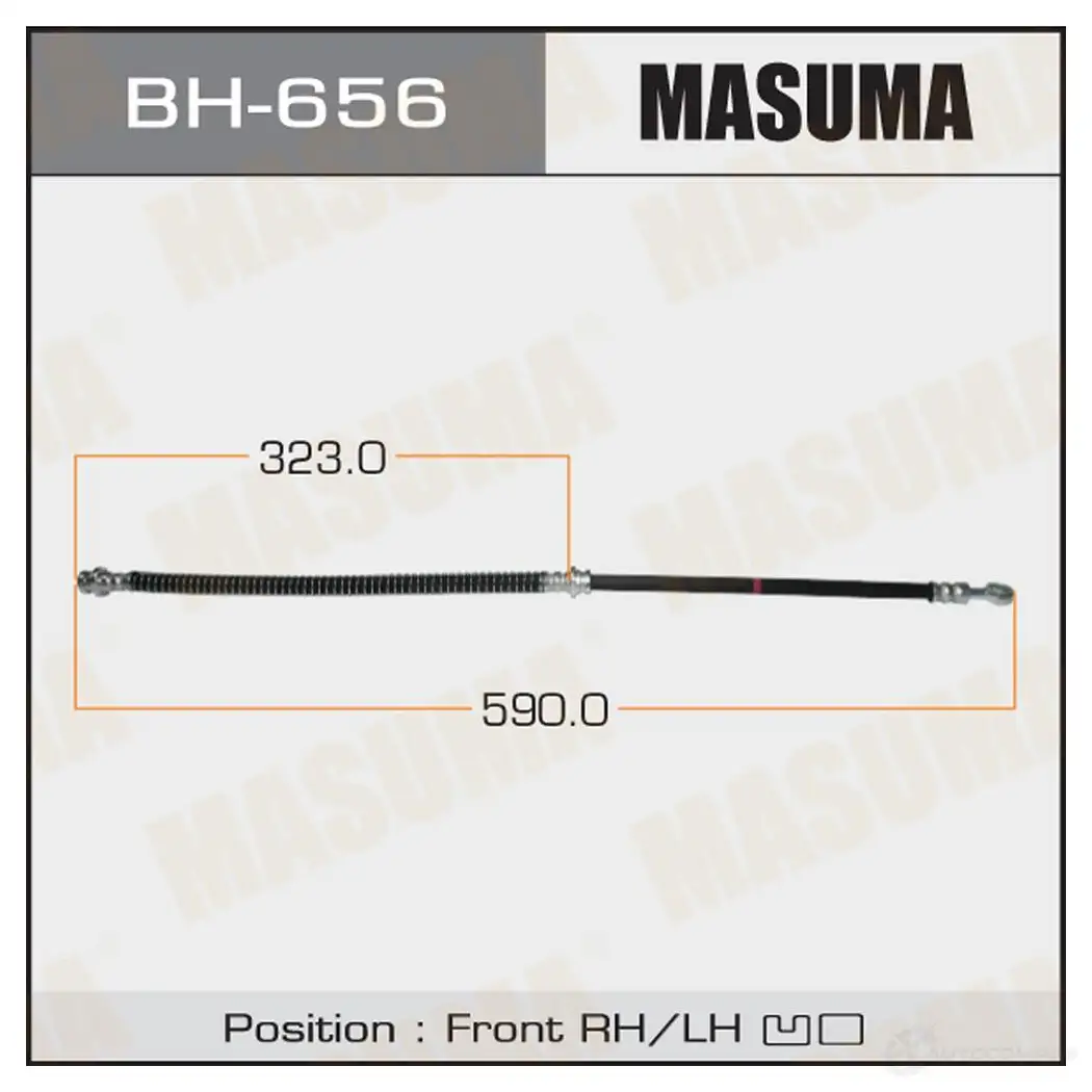 Шланг тормозной MASUMA 1422879955 7BB SEK5 BH-656 изображение 0