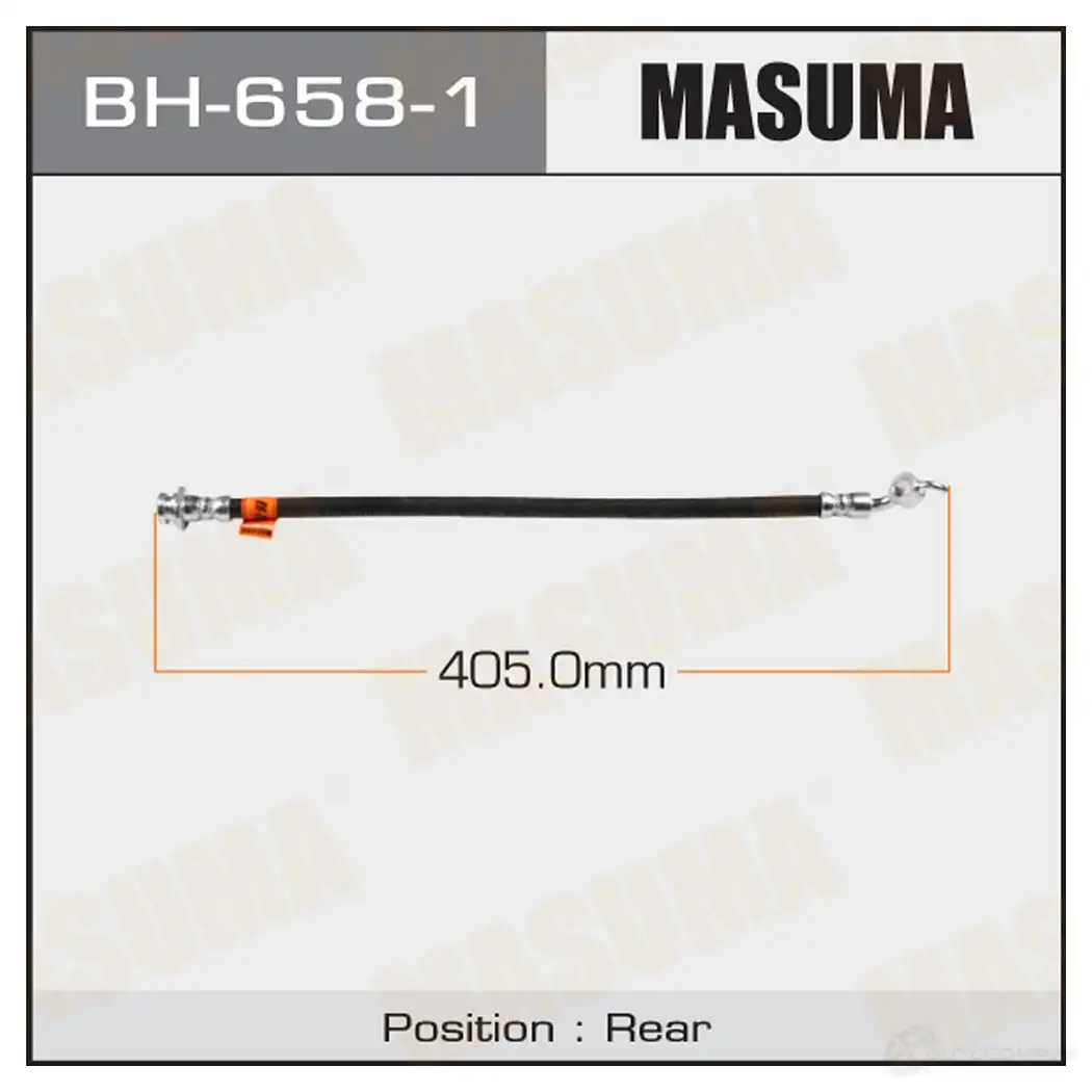 Шланг тормозной MASUMA BH-658-1 1422879953 XY ZULIS изображение 0