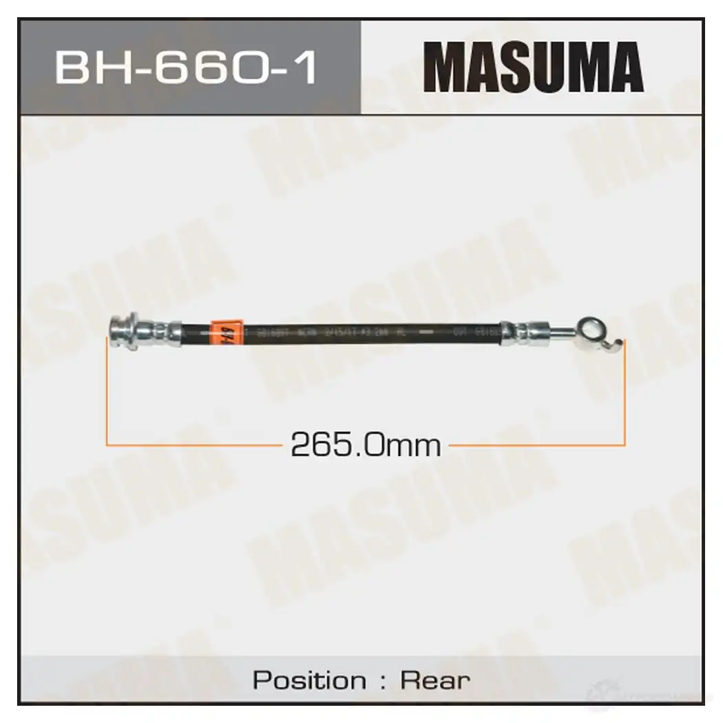 Шланг тормозной MASUMA C UK9B BH-660-1 1422879949 изображение 0