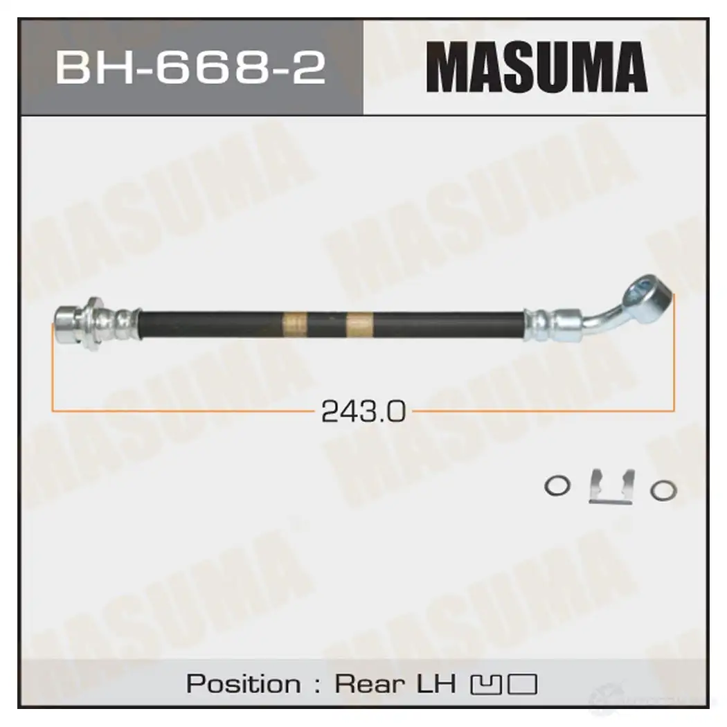 Шланг тормозной MASUMA 1422879858 68 RNL BH-668-2 изображение 0