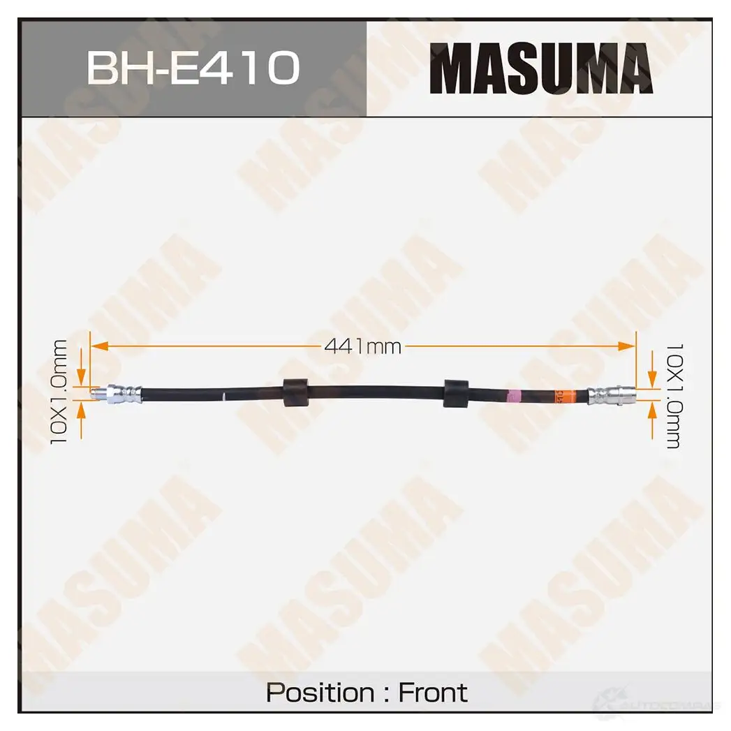 Шланг тормозной MASUMA BH-E410 1439697229 TLMPQ F изображение 0