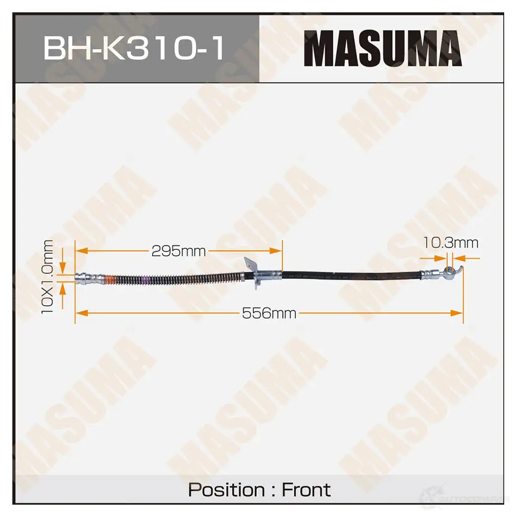 Шланг тормозной MASUMA ZREF 2 BH-K310-1 1439697261 изображение 0