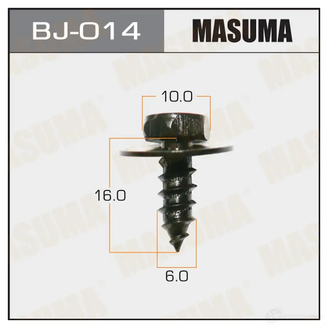 Саморез 6x16мм, набор 10шт MASUMA BJ-014 1422885719 H 6KYK - Изображение 1