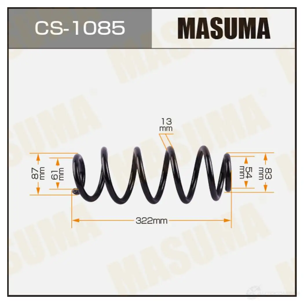 Пружина подвески MASUMA CS-1085 VP4 OY3X 1439697272