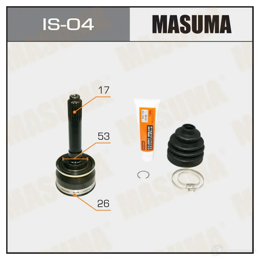 ШРУС наружный MASUMA IS-04 77 ME0 1422879761 изображение 0