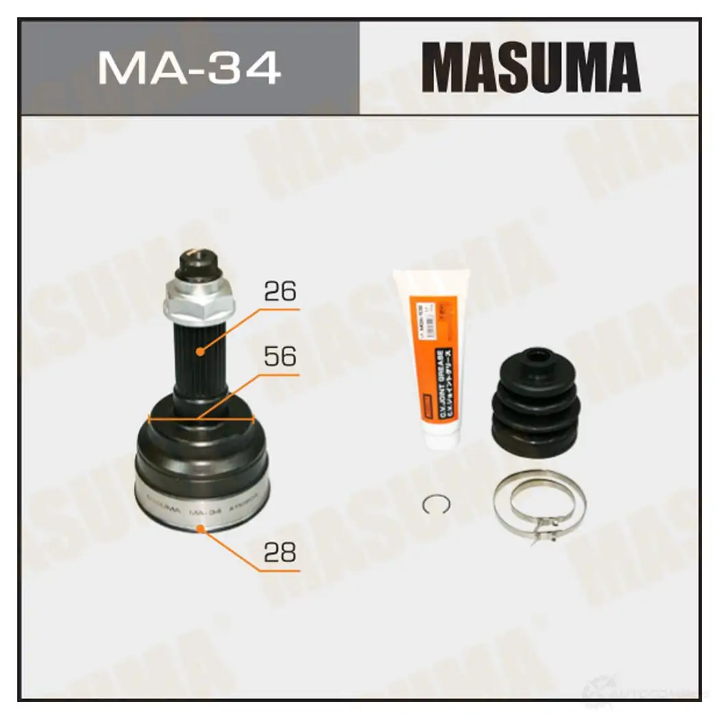 ШРУС наружный MASUMA 1422879867 HKH D4 MA-34