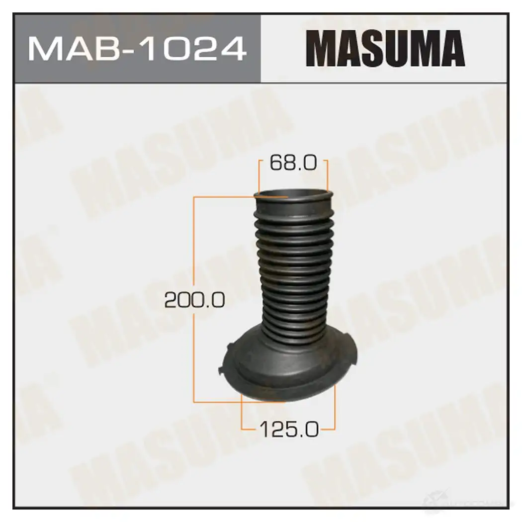 Пыльник амортизатора (резина) MASUMA 1422881233 MAB-1024 HCG E9V изображение 0