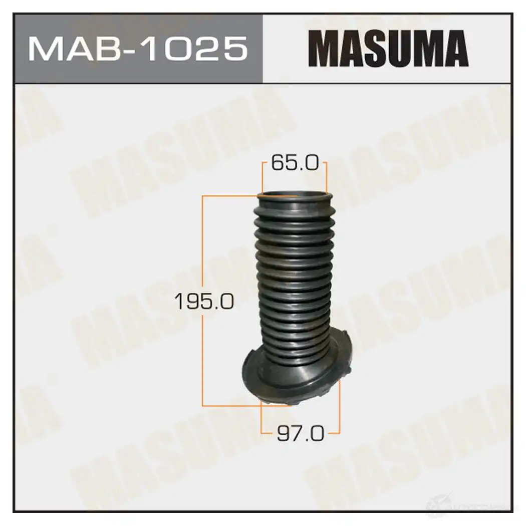 Пыльник амортизатора (резина) MASUMA 3X8 9FB9 MAB-1025 1422881232 изображение 0