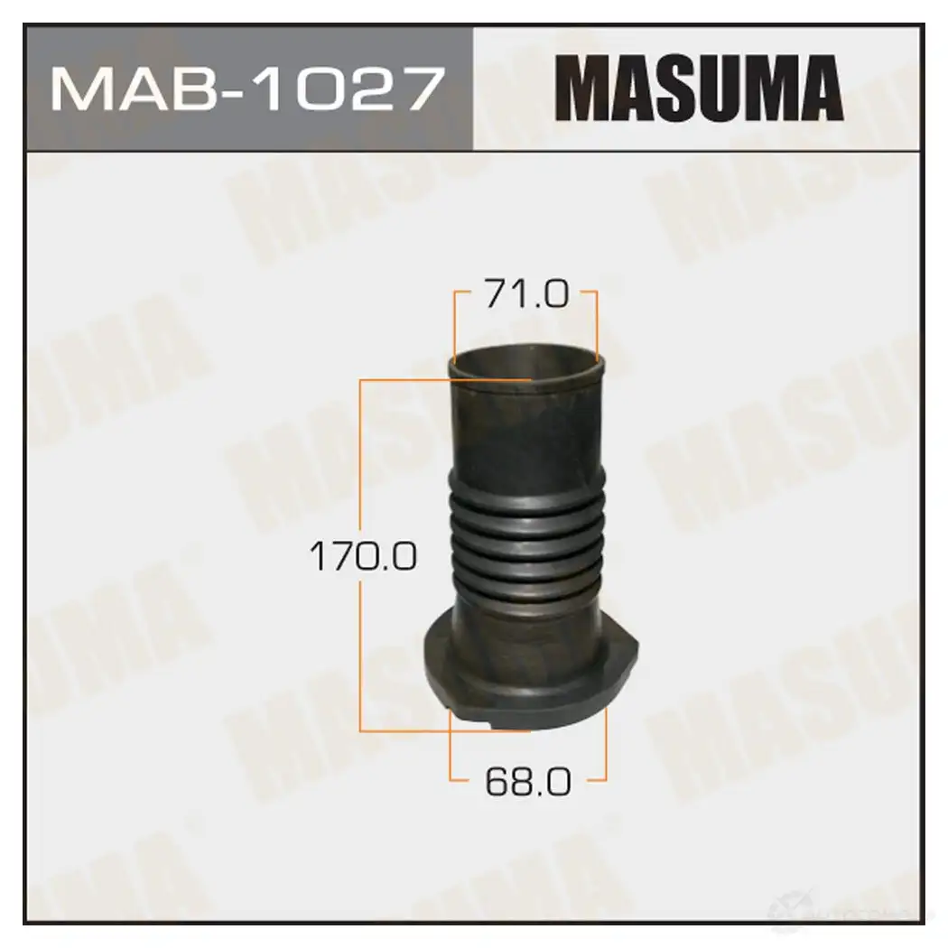 Пыльник амортизатора (резина) MASUMA 1422881230 MAB-1027 2ZR QBMM изображение 0