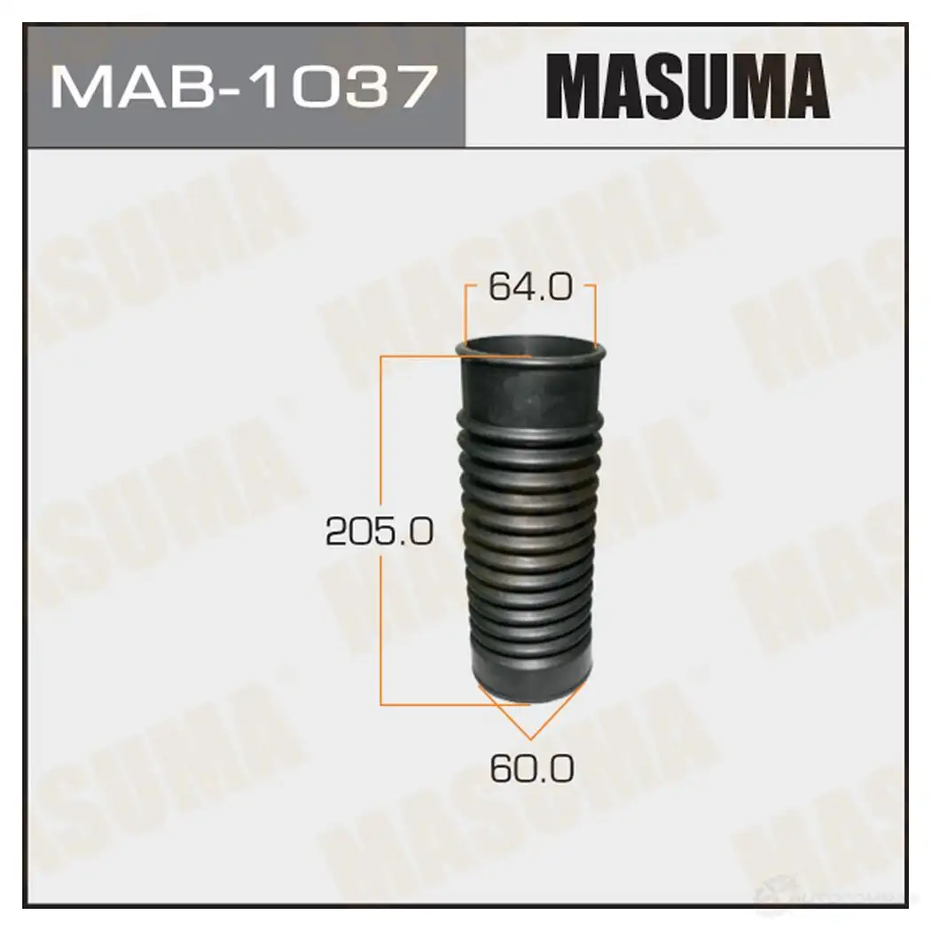 Пыльник амортизатора (резина) MASUMA 1422881220 MAB-1037 OOE OR изображение 0