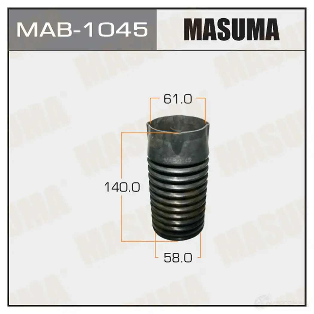 Пыльник амортизатора (резина) MASUMA MAB-1045 1422878961 LA0UB XN изображение 0