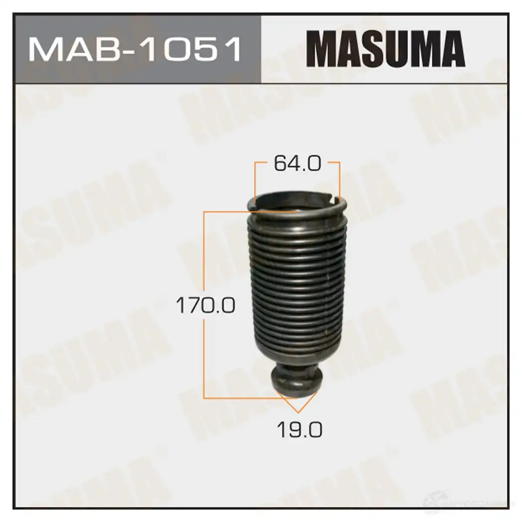 Пыльник амортизатора (резина) MASUMA 1422878955 QMO7 Z6 MAB-1051 изображение 0
