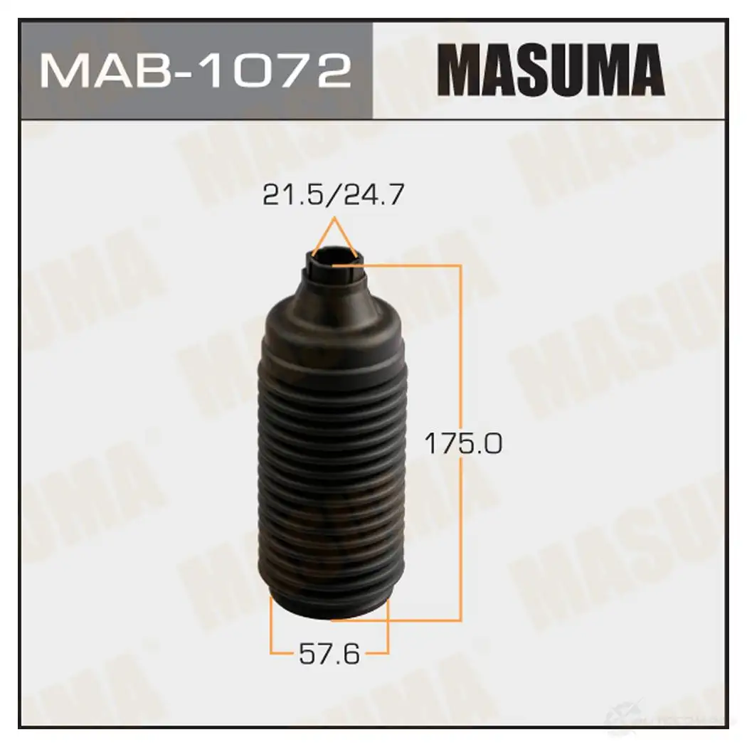 Пыльник амортизатора (пластик) MASUMA 1422878934 MAB-1072 W84ETT Y изображение 0