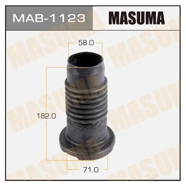 Пыльник амортизатора (резина) MASUMA 1439697513 MAB-1123 1U9TD B7 изображение 0