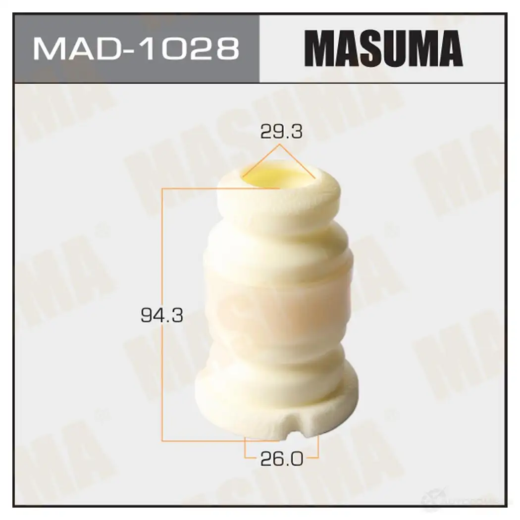 Отбойник амортизатора, 26x29.3x94.3 MASUMA MAD-1028 1422879695 4YUA 75