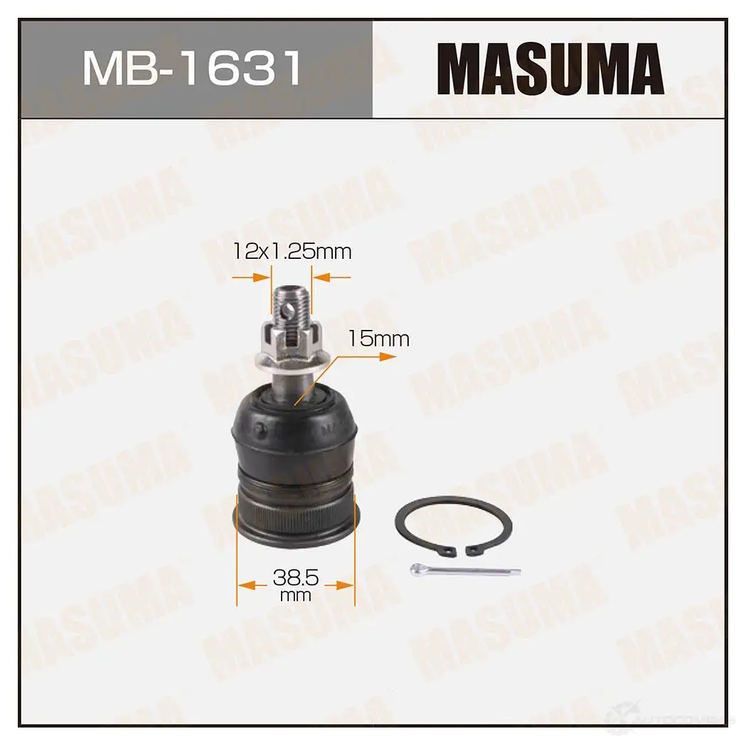 Опора шаровая MASUMA MB-1631 5YU6 W 1422882424 изображение 0
