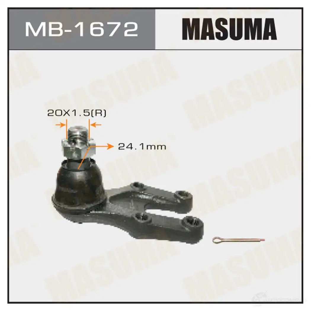 Опора шаровая MASUMA MB-1672 YF O44KK 1422882385 изображение 0