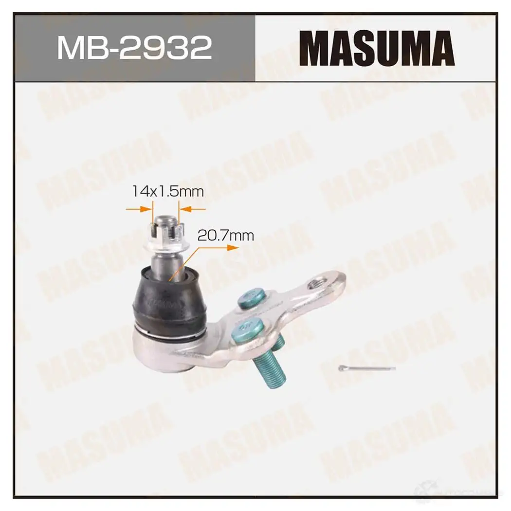 Опора шаровая MASUMA MB-2932 R W568ML 1422882377 изображение 0