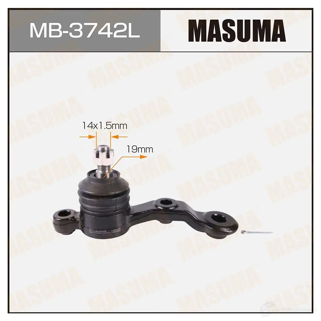 Опора шаровая MASUMA MB-3742L 875Q 9BF 1422882403 - Изображение 1