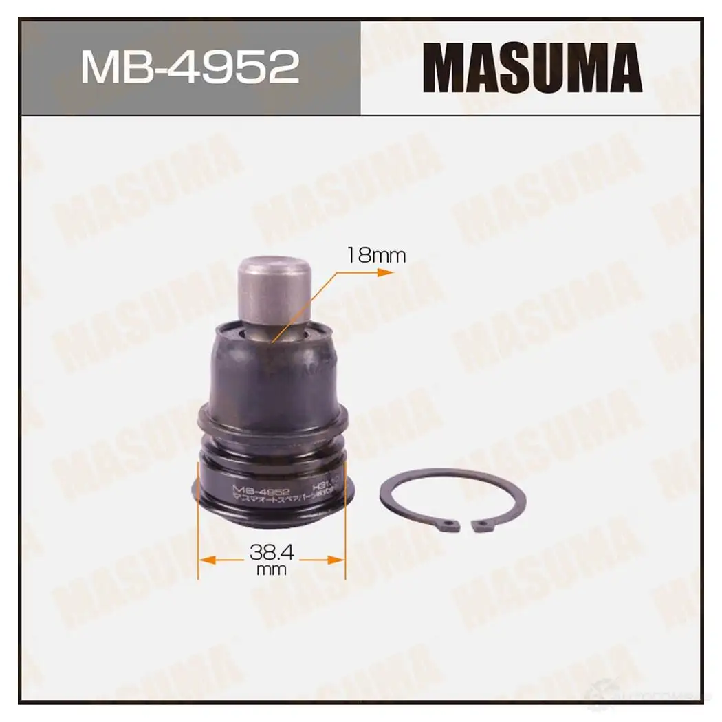 Опора шаровая MASUMA MB-4952 1422882414 MG20 ST6 изображение 0