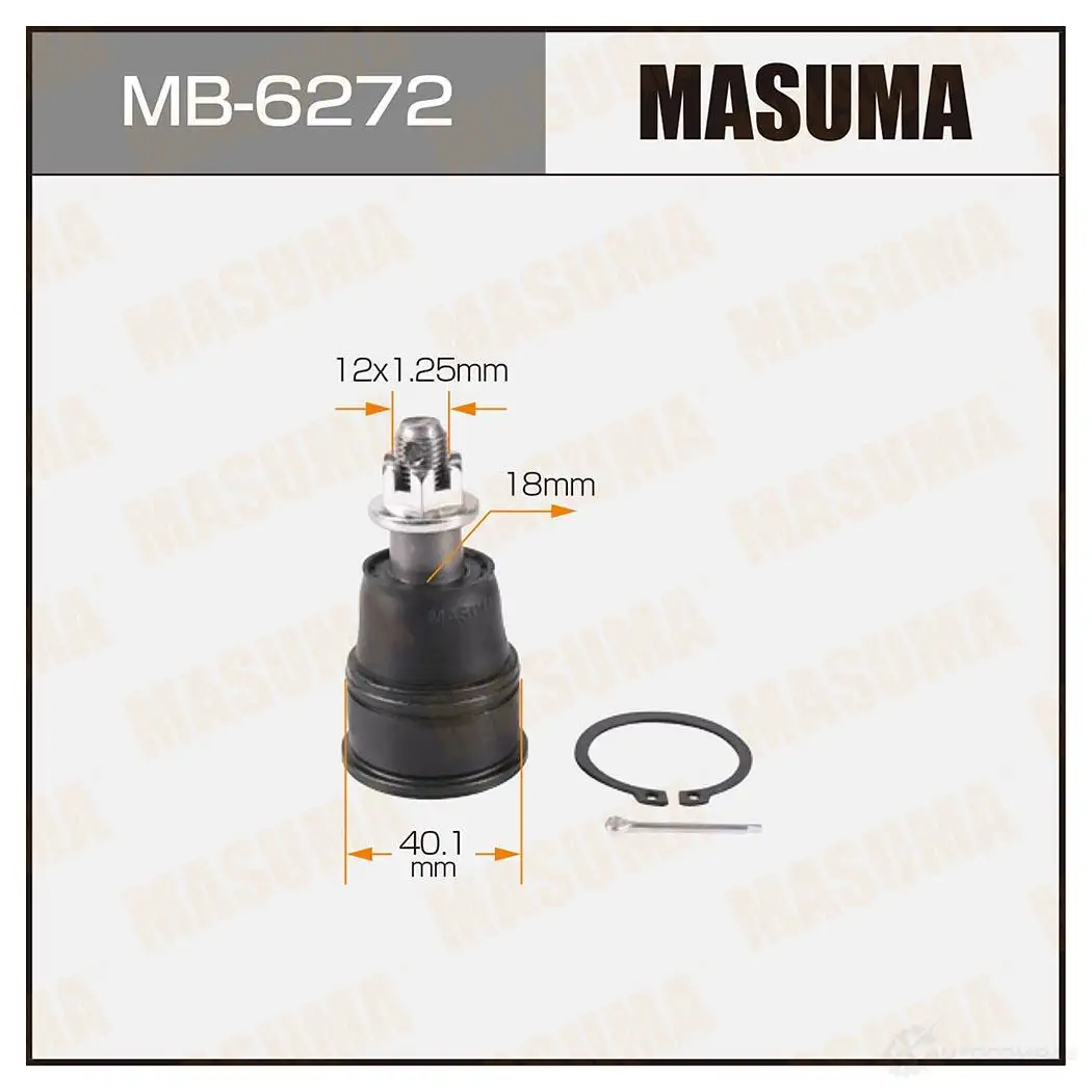 Опора шаровая MASUMA 1422882364 7 Z0CM MB-6272 изображение 0