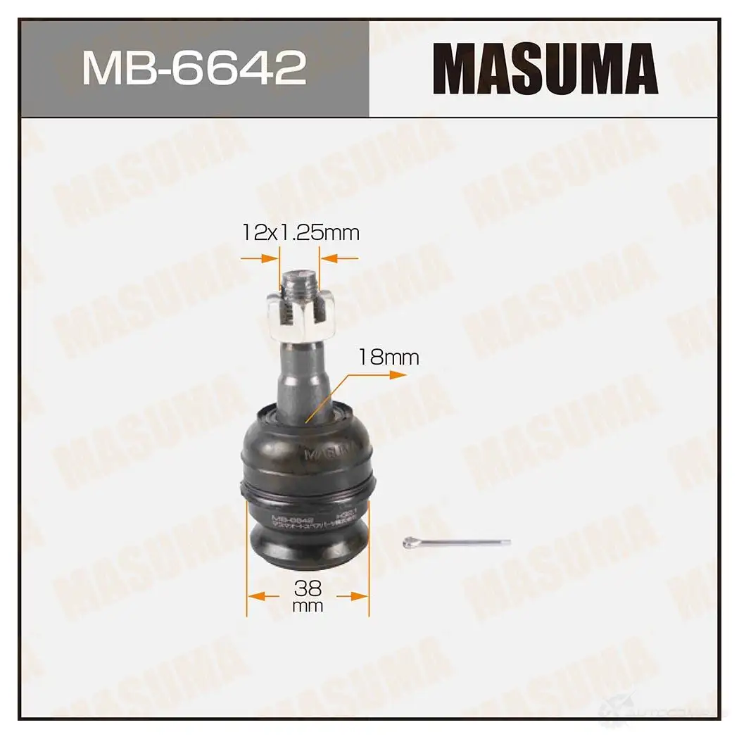 Опора шаровая MASUMA MB-6642 ASCF O 1422882281 изображение 0