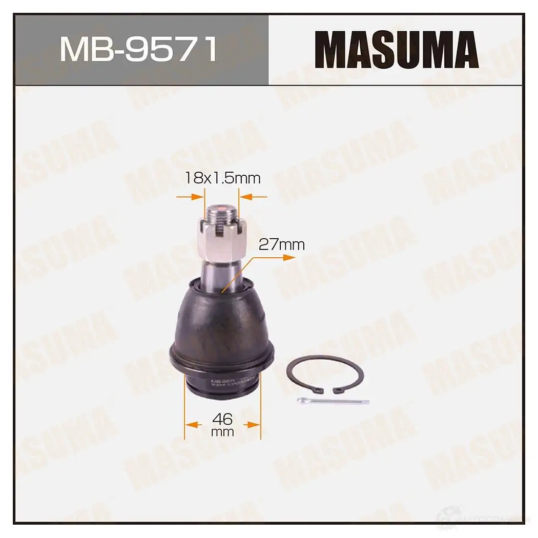 Опора шаровая MASUMA MB-9571 P4K8 UN 1422882347 изображение 0