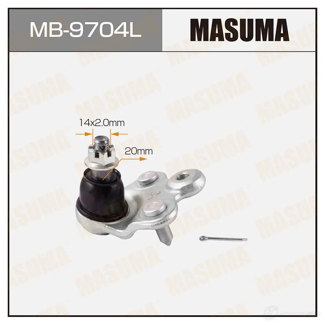 Опора шаровая MASUMA 1422882295 MB-9704L E VSJ1C изображение 0