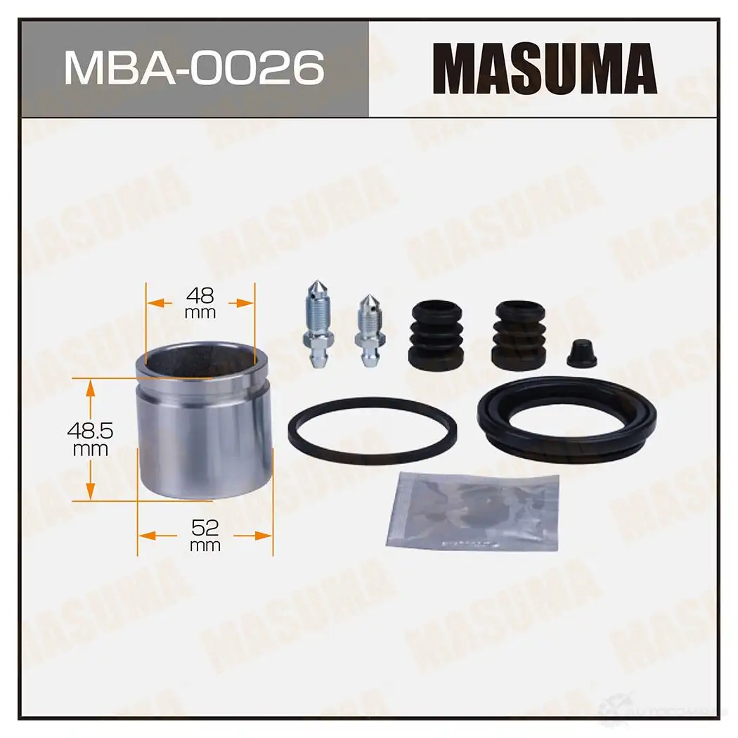 Ремкомплект тормозного суппорта с поршнем d-52 MASUMA 1439697558 MBA-0026 WI3 M13G изображение 0