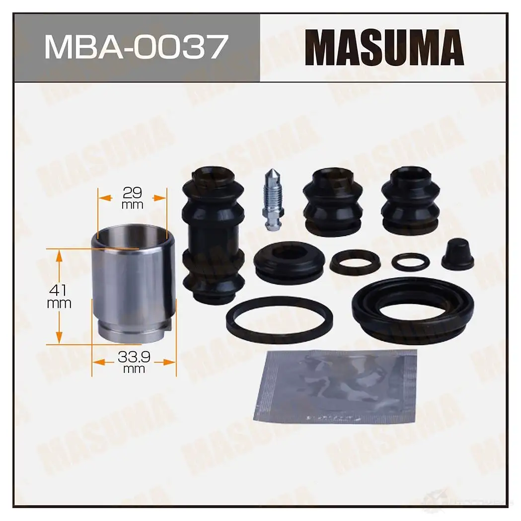 Ремкомплект тормозного суппорта с поршнем d-33.9 MASUMA MBA-0037 1439697569 J N2M7 изображение 0