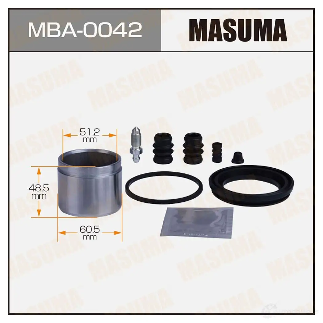 Ремкомплект тормозного суппорта с поршнем d-60.5 MASUMA MBA-0042 1439697574 ML P2XA7 изображение 0