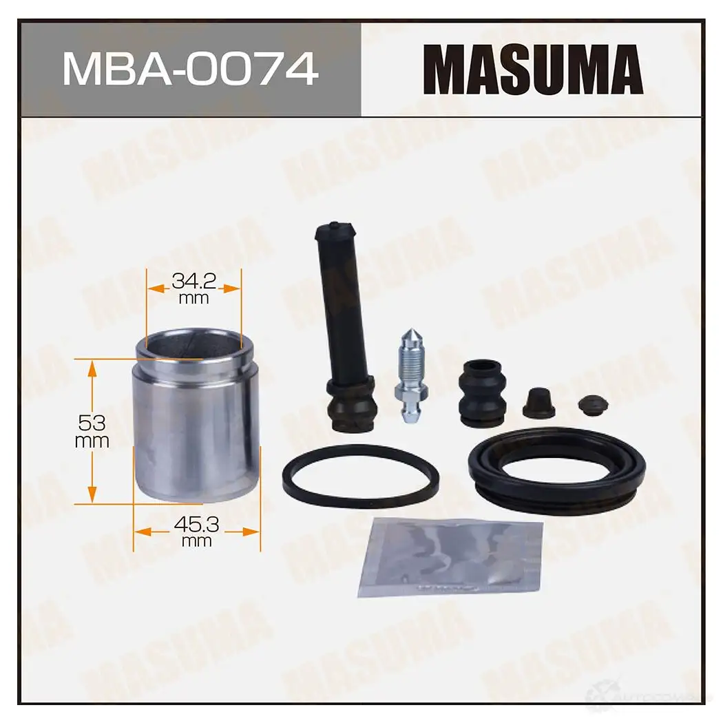 Ремкомплект тормозного суппорта с поршнем d-45.3 MASUMA 1439697606 YYNP5 S MBA-0074 изображение 0