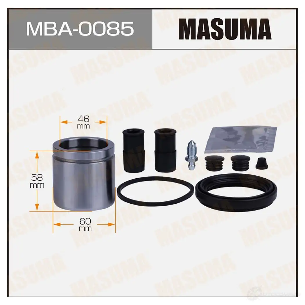 Ремкомплект тормозного суппорта с поршнем d-60 MASUMA 7M6 8KBS MBA-0085 1439697617